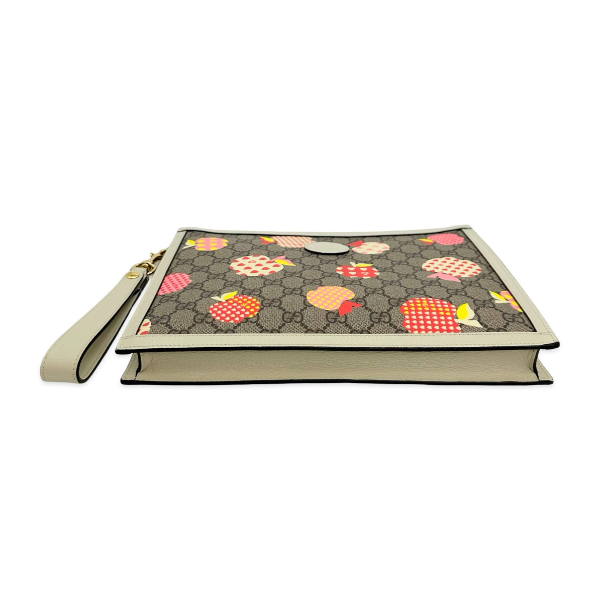 GUCCI: GG Supreme Le Pomme Apple Wristlet Pouch