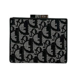 CHRISTIAN DIOR: Diorissimo Canvas Compact Wallet