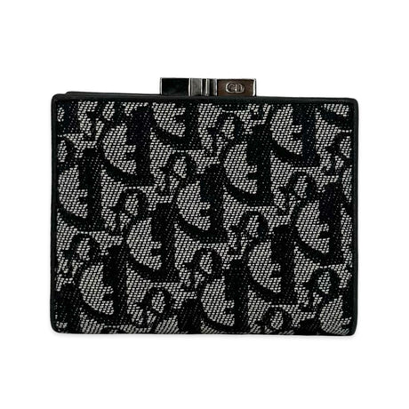 CHRISTIAN DIOR: Diorissimo Canvas Compact Wallet