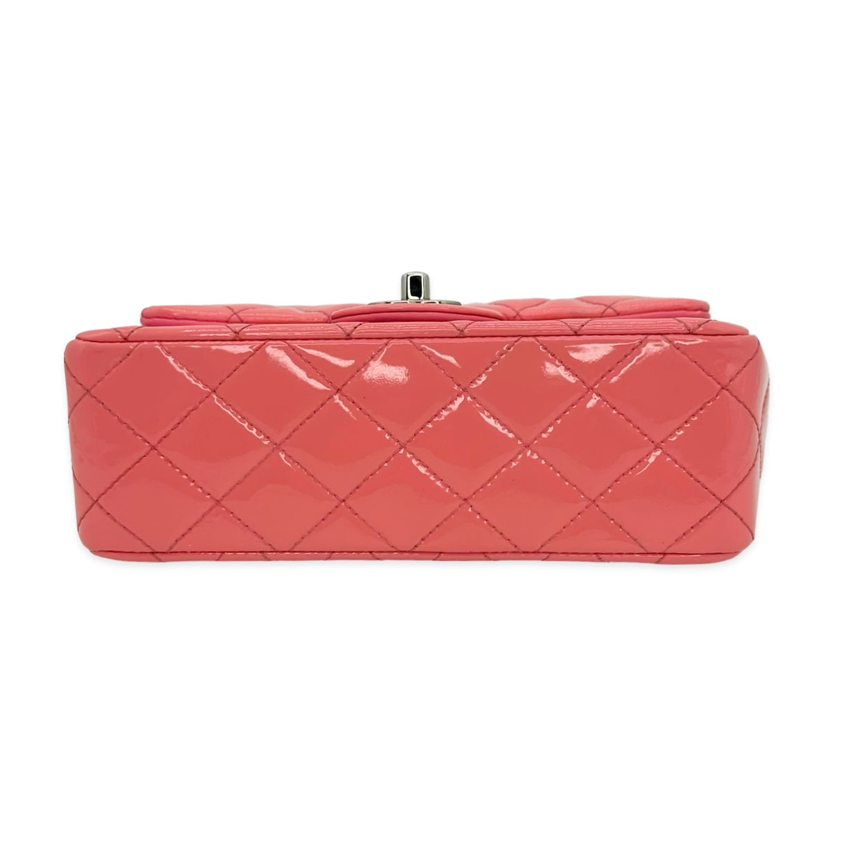 Quilted Patent Leather Classic Mini Rectangular Flap
