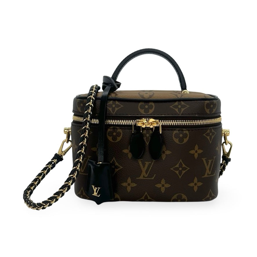 LOUIS VUITTON: Monogram Reverse Vanity PM