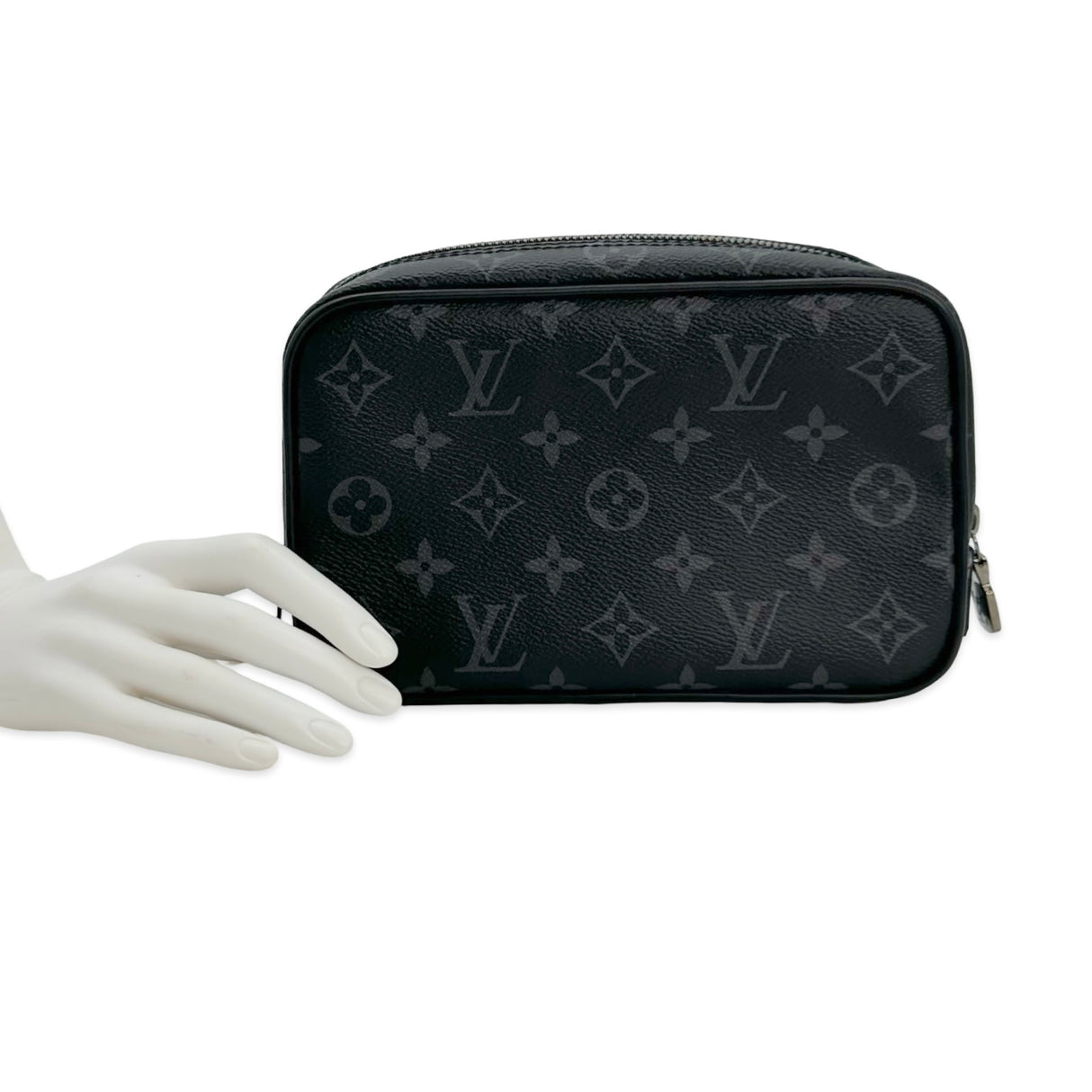 LOUIS VUITTON: Monogram Eclipse Toilet PM Cosmetic Pouch