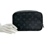 LOUIS VUITTON: Monogram Eclipse Toilet PM Cosmetic Pouch