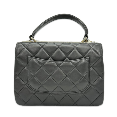 CHANEL: Quilted Lambskin Small Trendy Top Handle Flap Bag