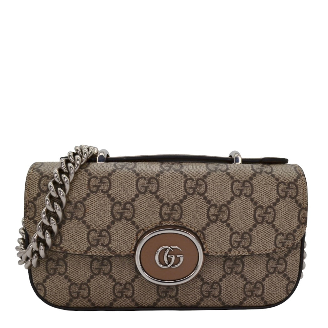 Gucci GG Supreme Senna Petite Top Handle Bag