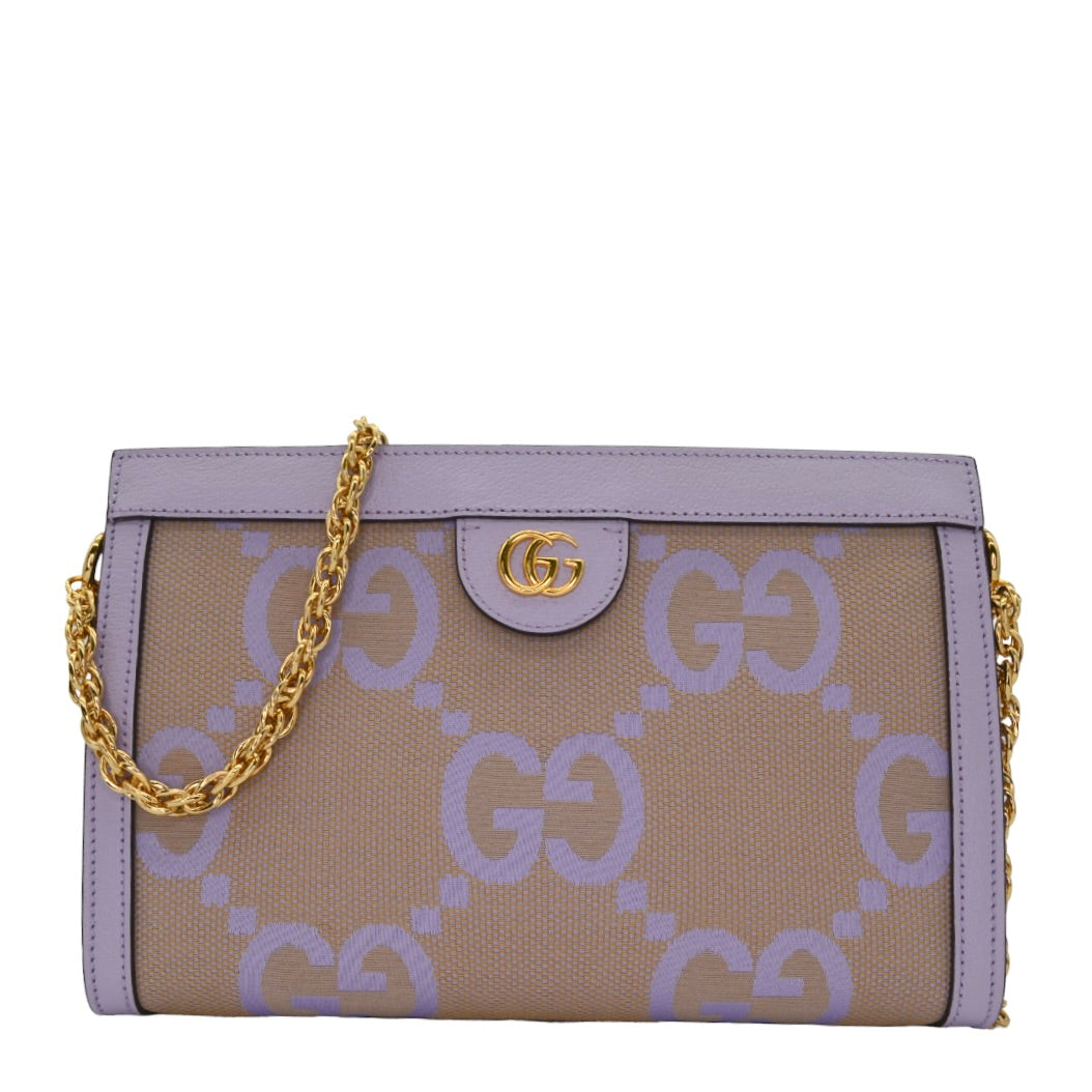 Gucci GG Jumbo Canvas Chain Shoulder Bag