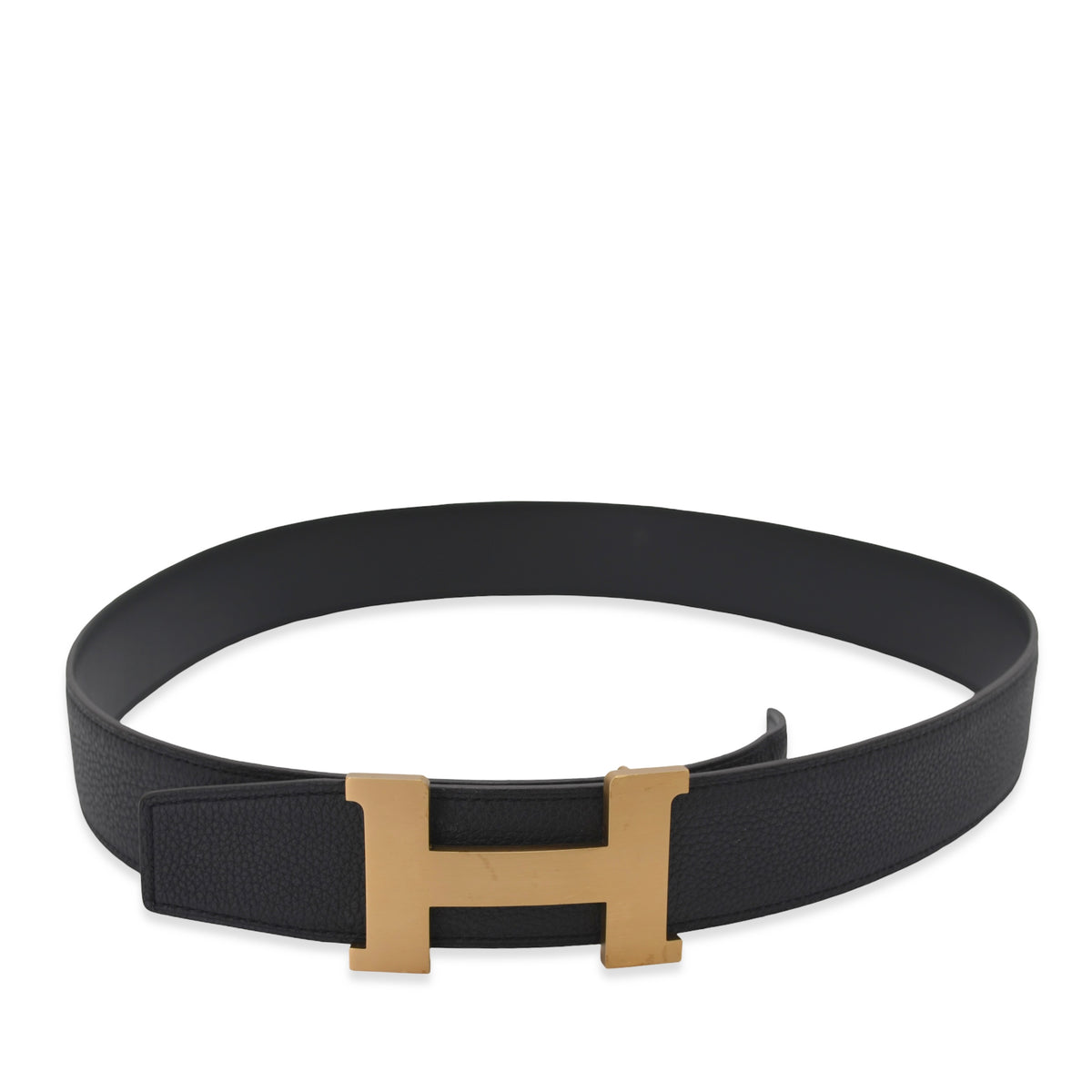 Hermes Leather H Buckle 32mm Reversible Belt