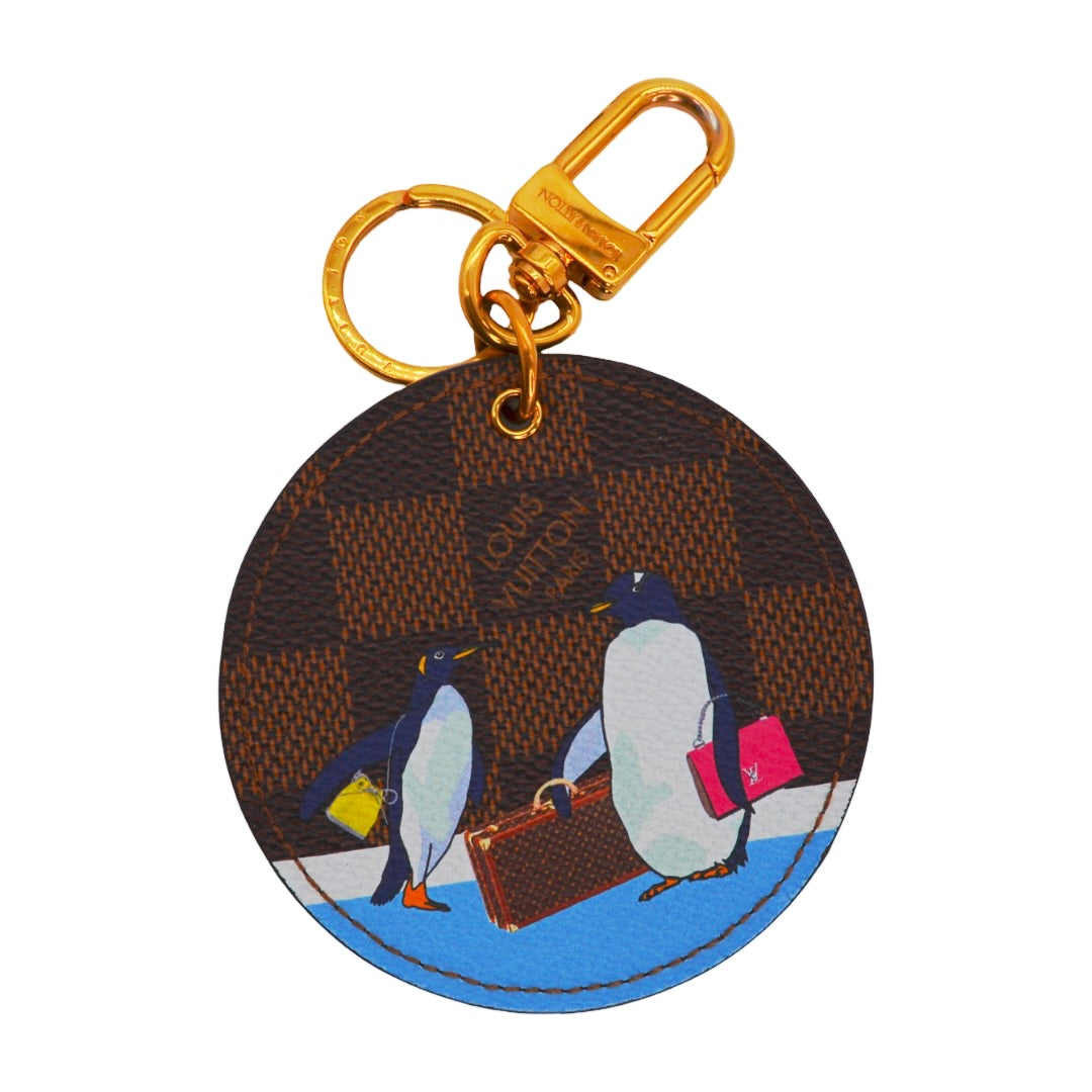 Louis Vuitton Damier Ebene Penguin Animation Bag Charm