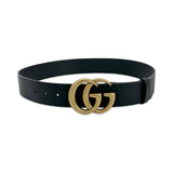 Leather GG Marmont Wide Belt