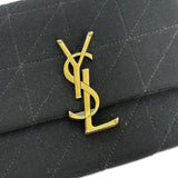 SAINT LAURENT: Quilted Jersey Mini Jamie