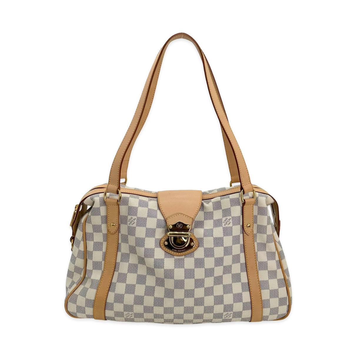 LOUIS VUITTON: Damier Azur Stresa MM