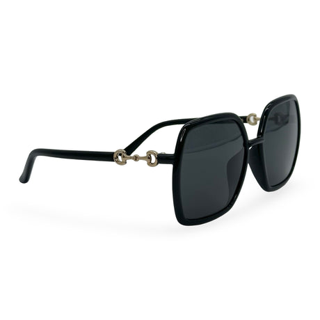 GUCCI: Horsebit Square Sunglasses