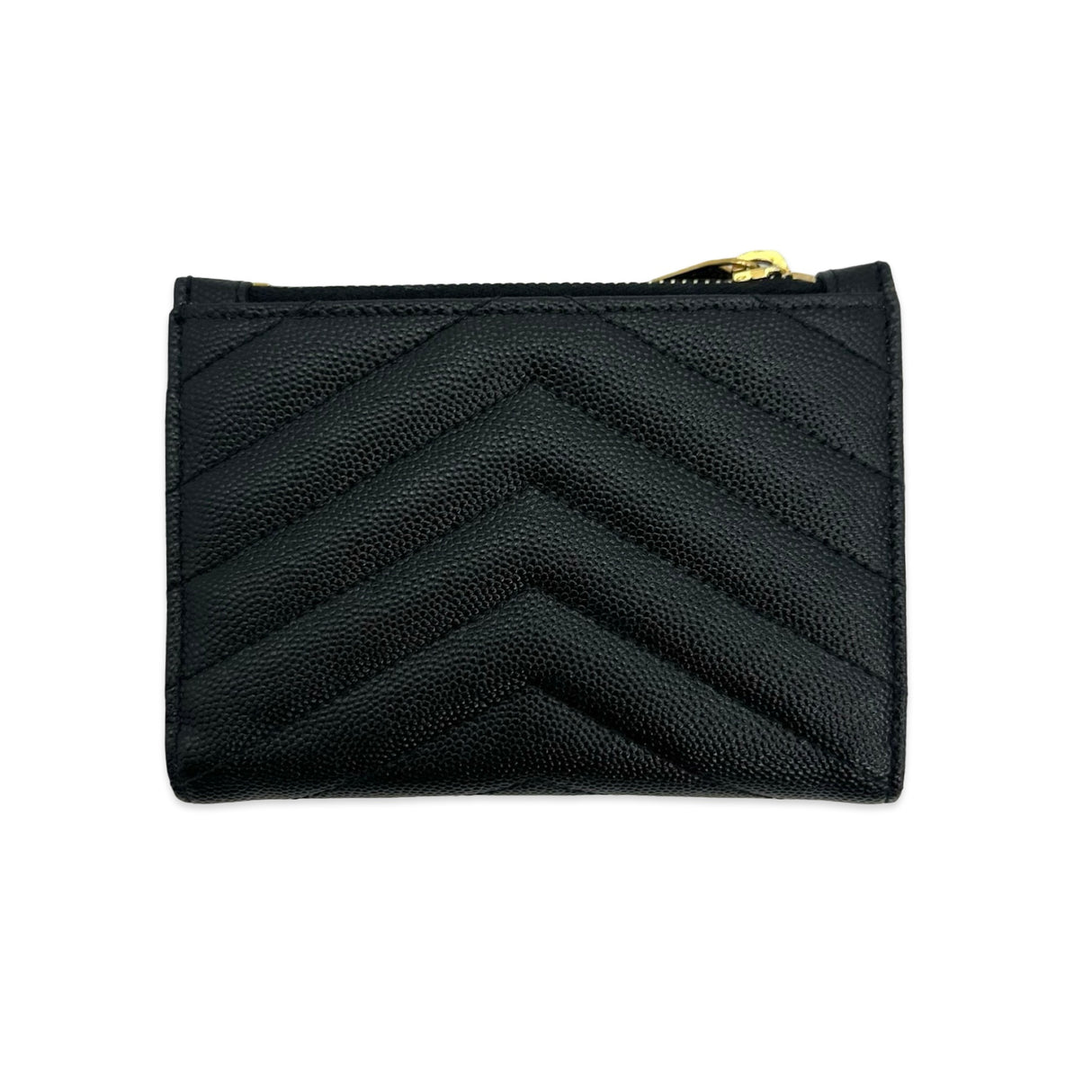 SAINT LAURENT: Quilted Grain de Poudre Cassandre Bifold Wallet