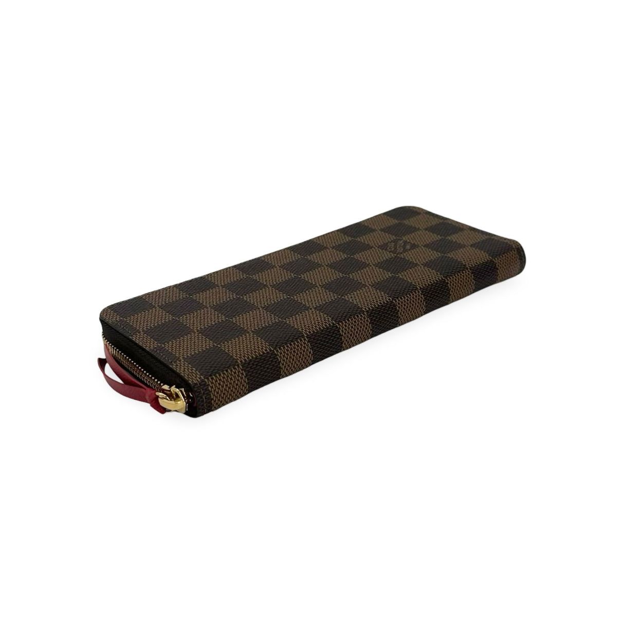 LOUIS VUITTON: Damier Ebene Clemence Wallet