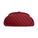 CHANEL: Quilted Caviar Timeless CC Clutch