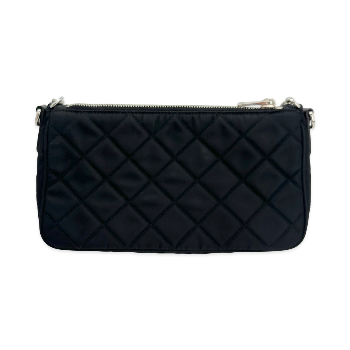 Quilted Nylon Impunto Shoulder Bag