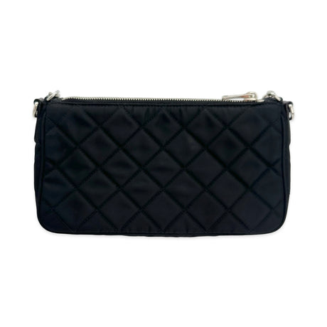 Quilted Nylon Impunto Shoulder Bag