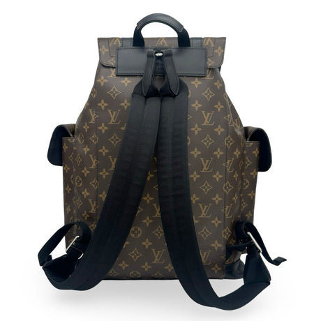LOUIS VUITTON: Monogram Macassar Christopher MM Backpack