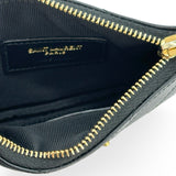 SAINT LAURENT: Calfskin Cassandre Matelasse Key Pouch