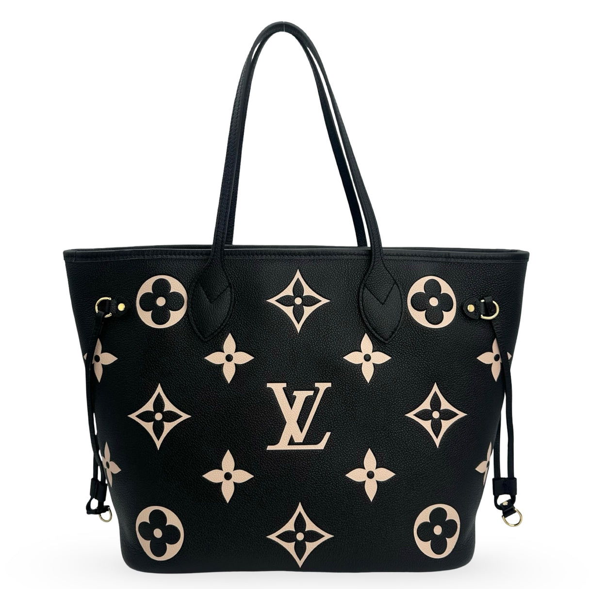 LOUIS VUITTON: Monogram Empreinte Bicolor Neverfull MM