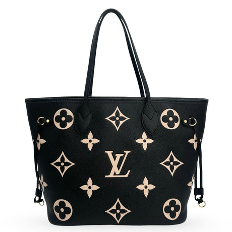 LOUIS VUITTON: Monogram Empreinte Bicolor Neverfull MM