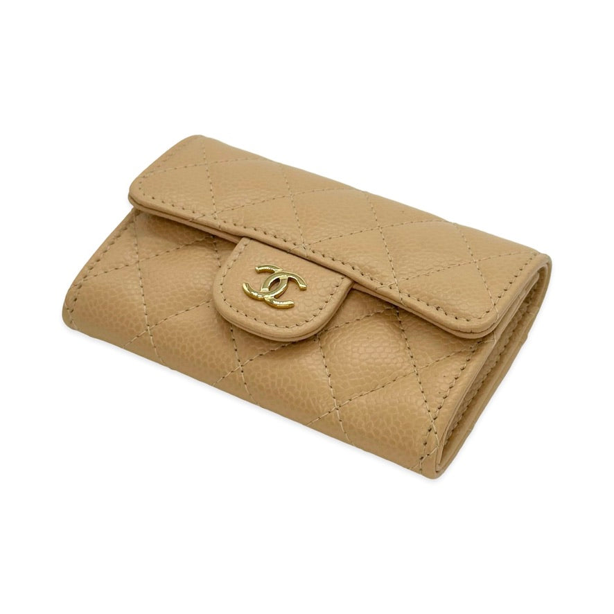Quilted Caviar Classic Flap Card Holder