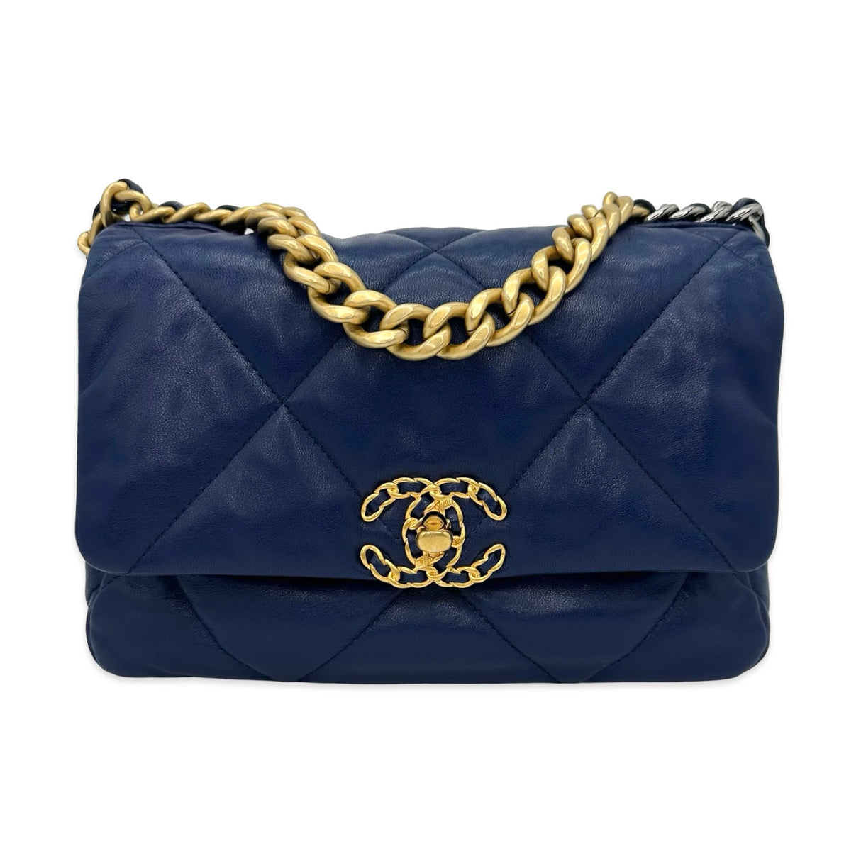 CHANEL: Quilted Lambskin Small 19 Flap Bag
