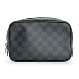 LOUIS VUITTON: Damier Graphite Trousse Toiletry Pouch