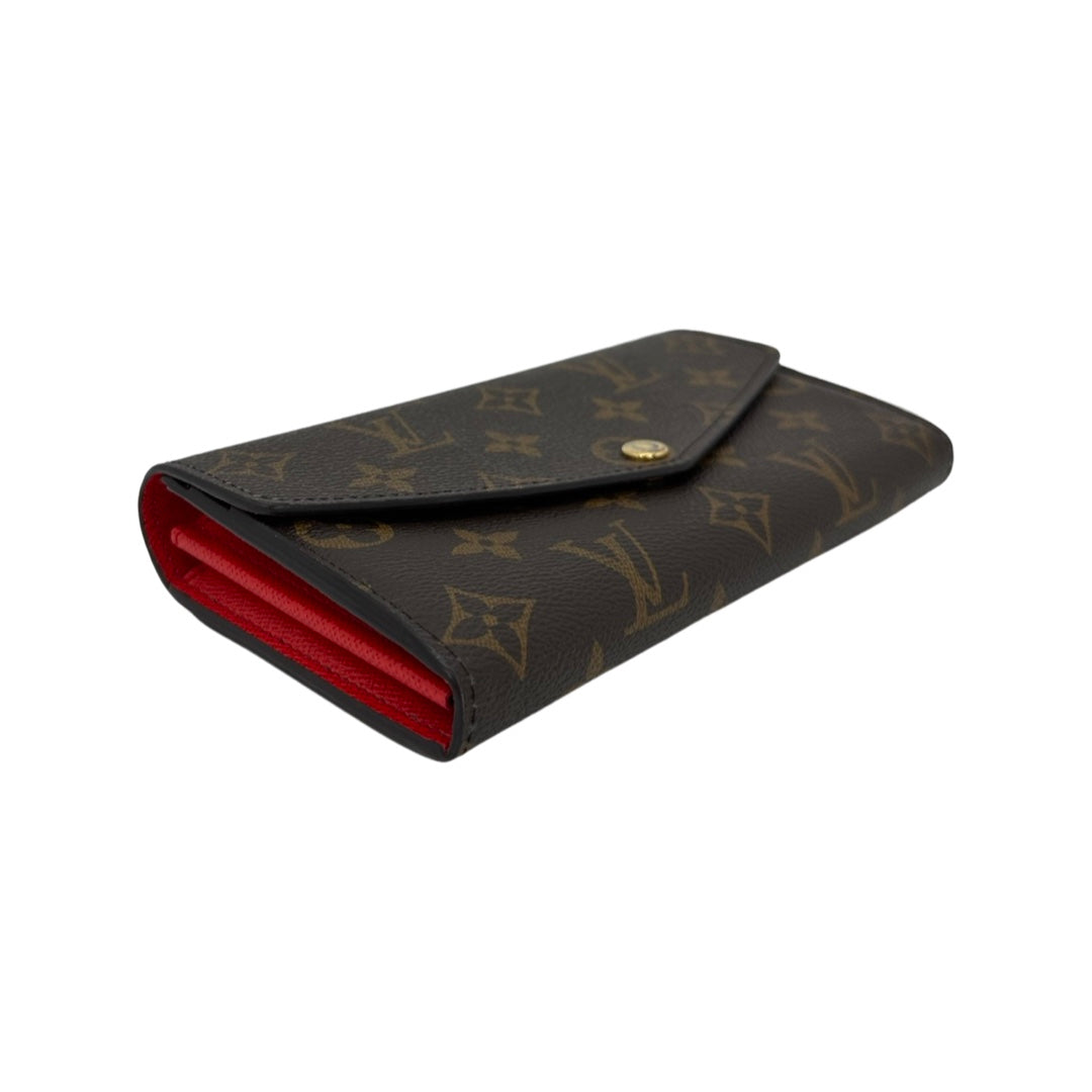 Louis Vuitton Sarah Wallet Monogram Brown in Coated Canvas with Gold-tone -  US