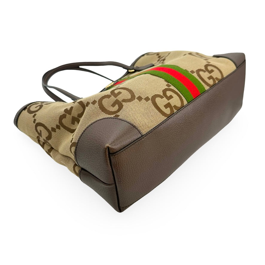 GUCCI: Jumbo GG Canvas Large Ophidia Tote