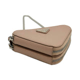 Saffiano Mini Triangle Pouch