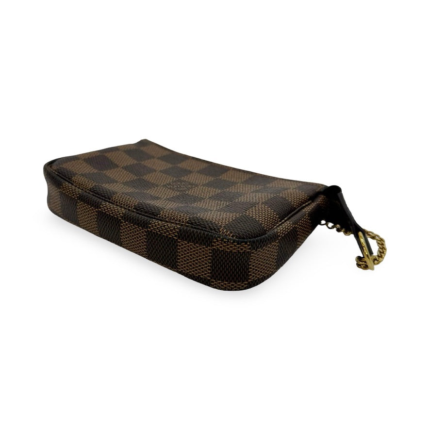LOUIS VUITTON: Damier Ebene Mini Pochette Accessoires