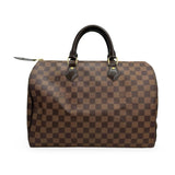 LOUIS VUITTON: Damier Ebene Speedy 35