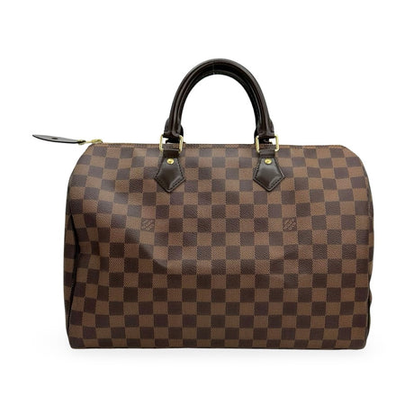 LOUIS VUITTON: Damier Ebene Speedy 35