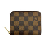 LOUIS VUITTON: Damier Ebene Zippy Coin Purse