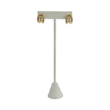 CHANEL: Crystal CC Huggie Hoop Earrings