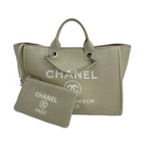 Tweed Canvas Large Deauville Tote