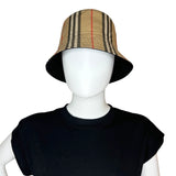 BURBERRY: Icon Stripe Bucket Hat