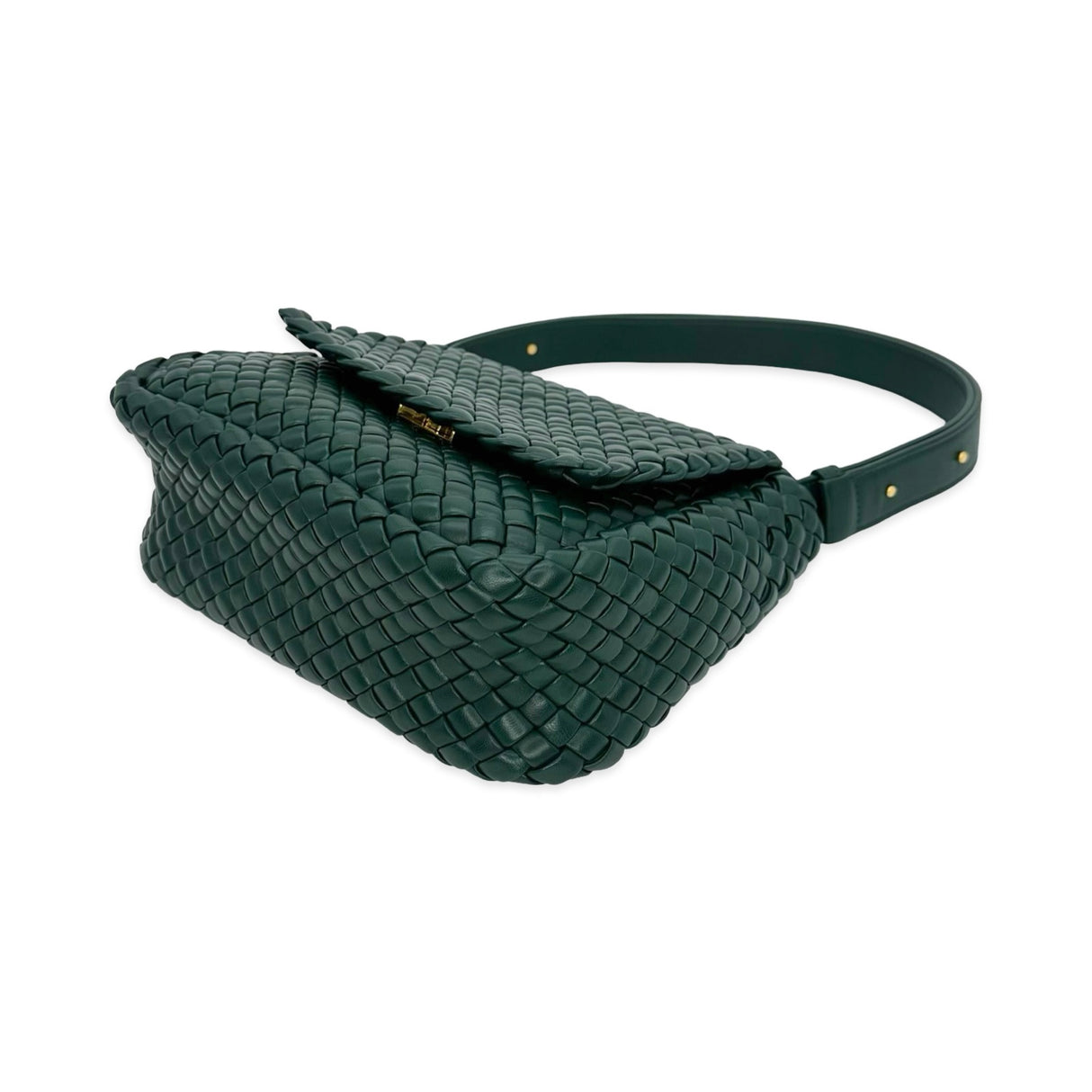 Padded Intreccio Lambskin Cobble Shoulder Bag