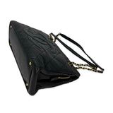 CHANEL: Quilted Caviar Timeless CC Soft Shopper