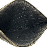 CHANEL: Quilted Caviar Boy Medium Zipped Pouch O Case
