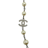 CHANEL: Crystal CC Beaded Long Necklace
