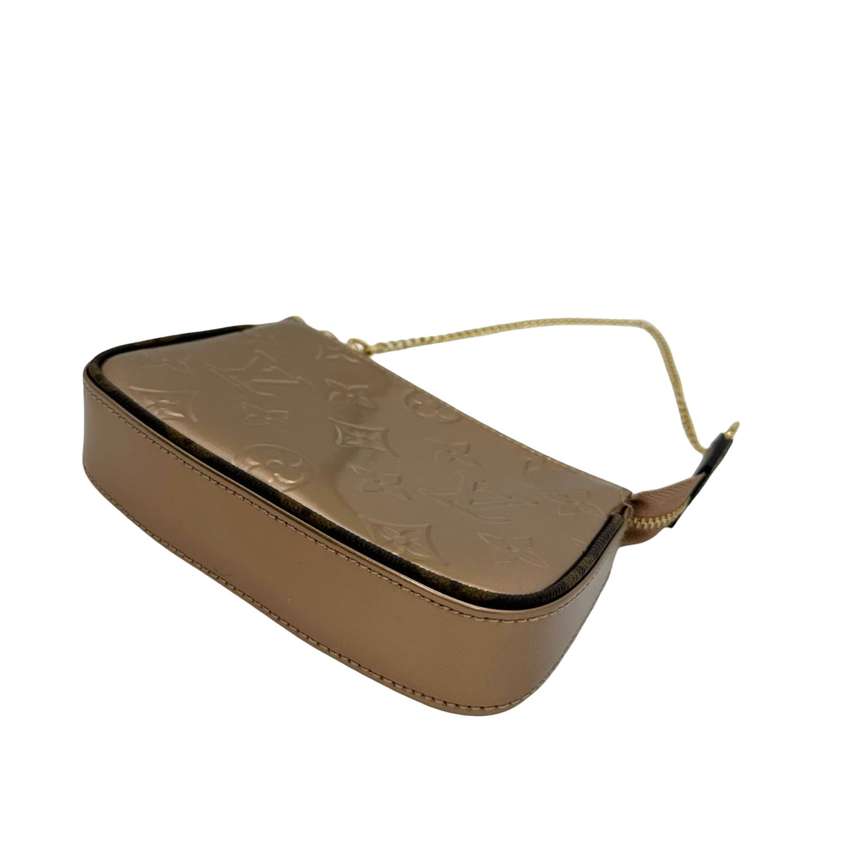 LOUIS VUITTON: Monogram Vernis Mini Pochette Accessoires