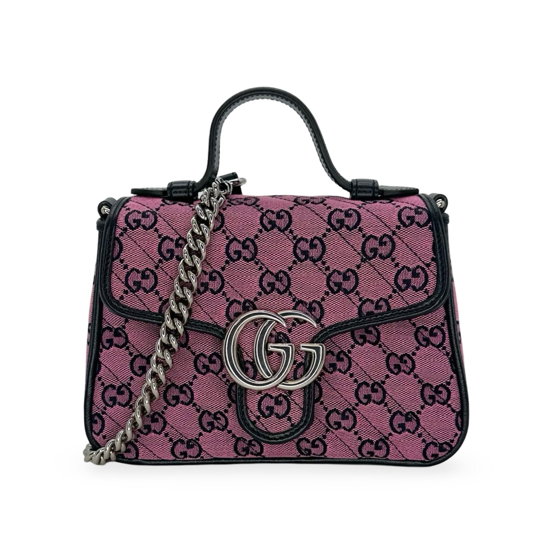 GUCCI Monogram Multicolor Mini Marmont Top Handle Bag Luv Luxe Scottsdale