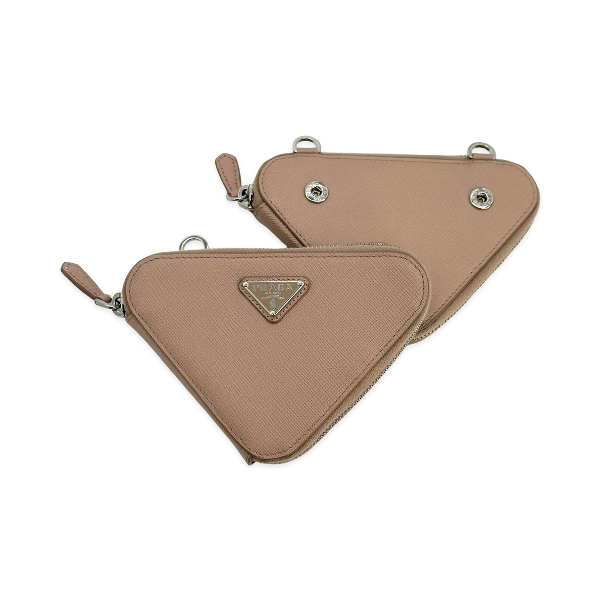Saffiano Mini Triangle Pouch