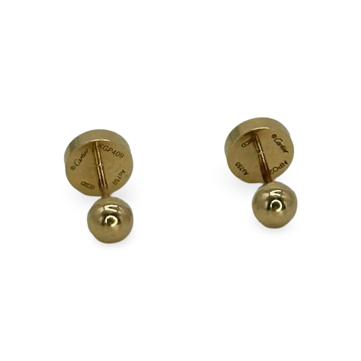 CARTIER: Pair of Gold Love Earrings