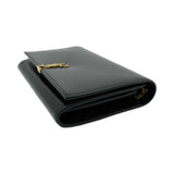 SAINT LAURENT: Leather Monogram Chain Wallet
