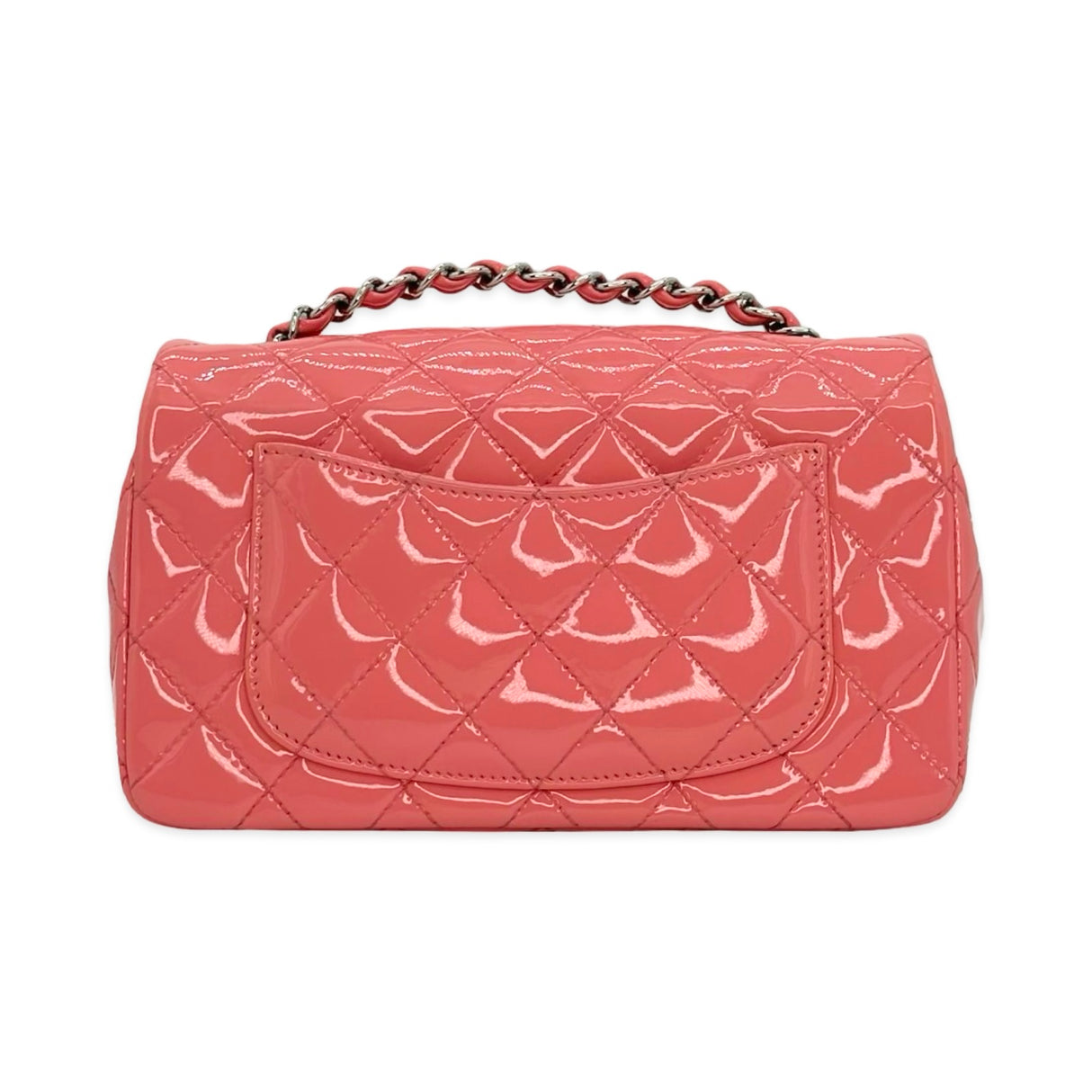 Quilted Patent Leather Classic Mini Rectangular Flap