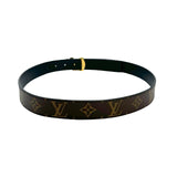 LOUIS VUITTON: Monogram 25mm Reversible Initiales Belt