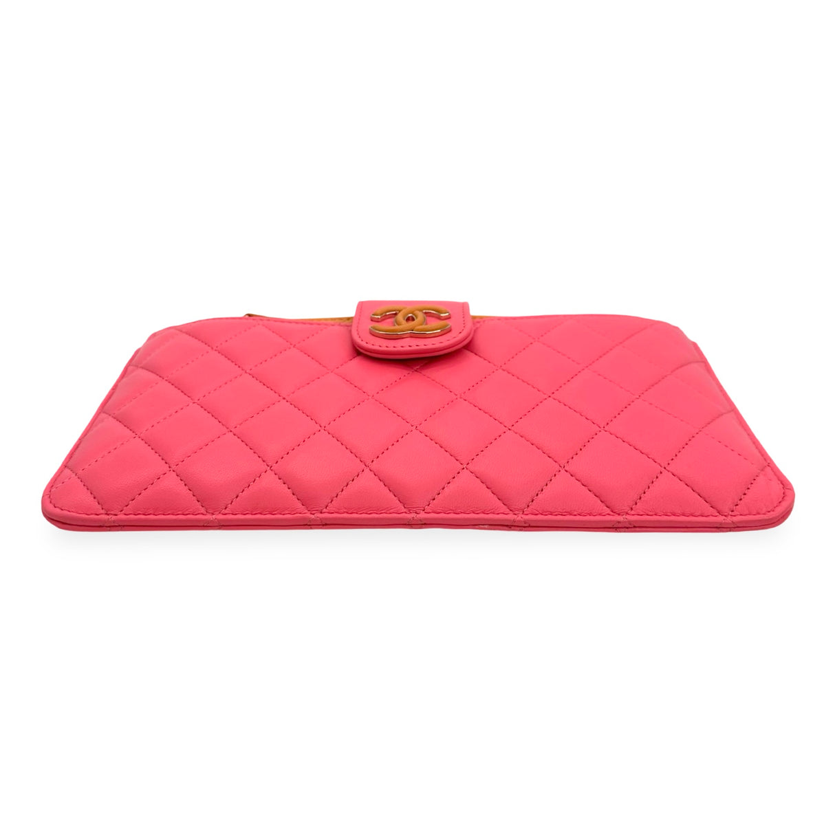 CHANEL: Quilted Lambskin Sunset Boulevard Pouch Case